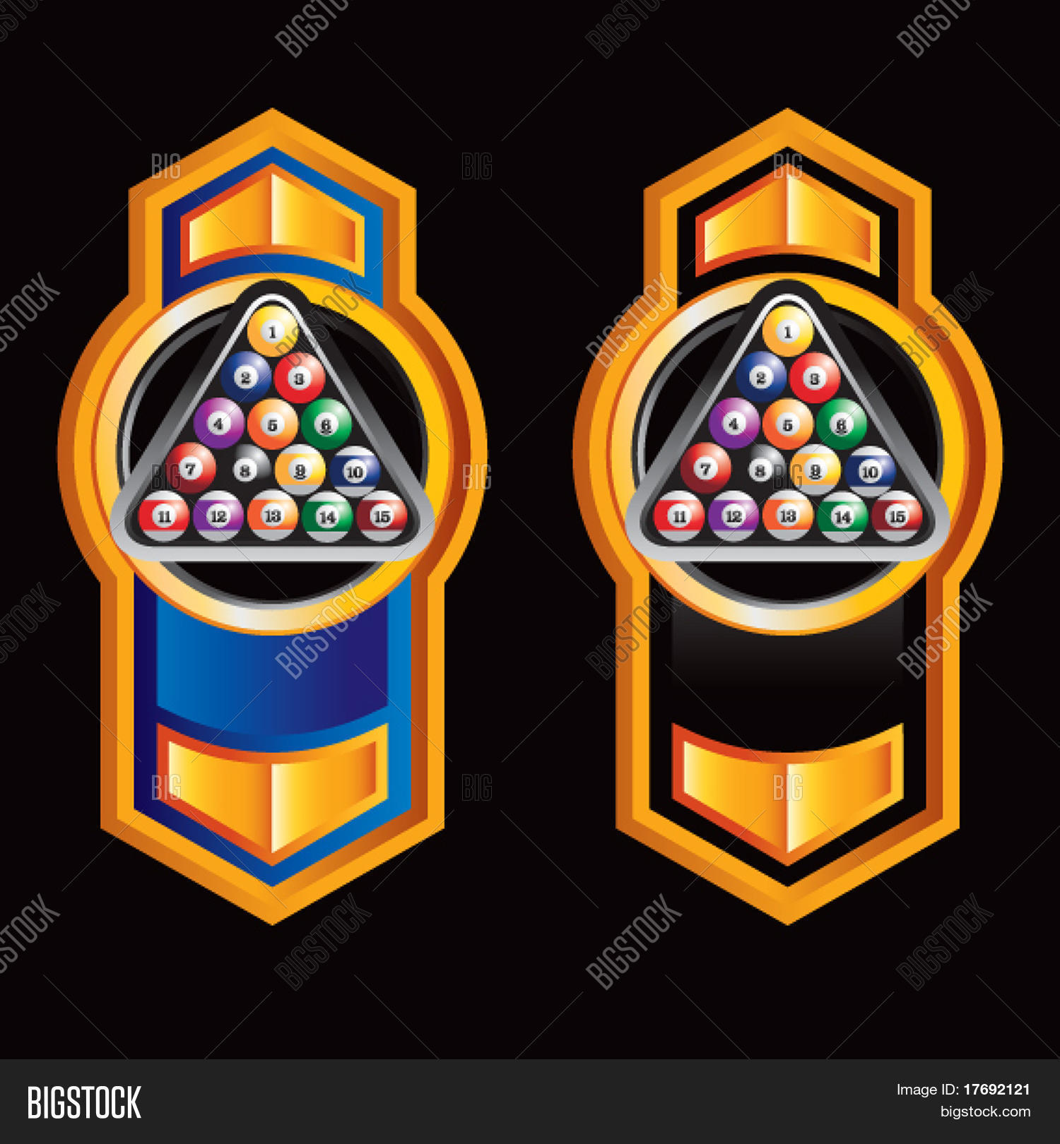 Billiard Balls On Vector & Photo (Free Trial) | Bigstock