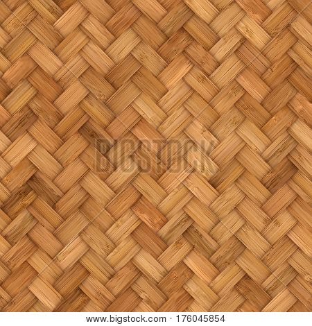 Wicker rattan seamless texture background for CG