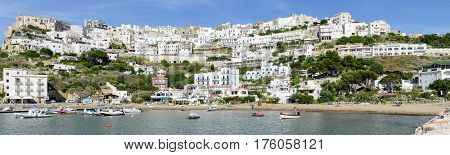The Village Of Peschici On Gargano