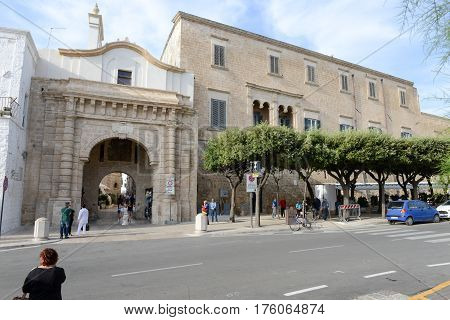 The Central Square Of Polignano A Mare