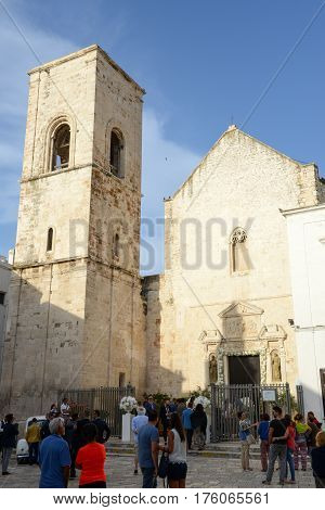 The Church At Polignano A Mare In Puglia, Italy