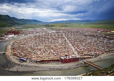 Yarchen Gar Monastery In Sichuan, China