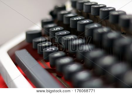close-ups and details from a vintage typewriter