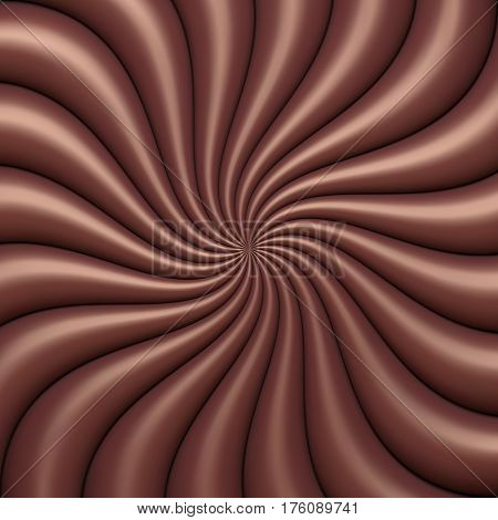 Abstract chocolate swirl background. Vector illustration Eps 10