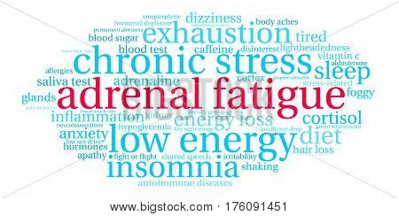 Adrenal Fatigue Word Cloud