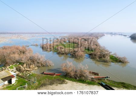 Part Of The Delta Of River Evros, Greece