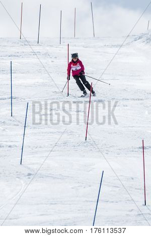 Dorit Clasing During The Ski National Championships