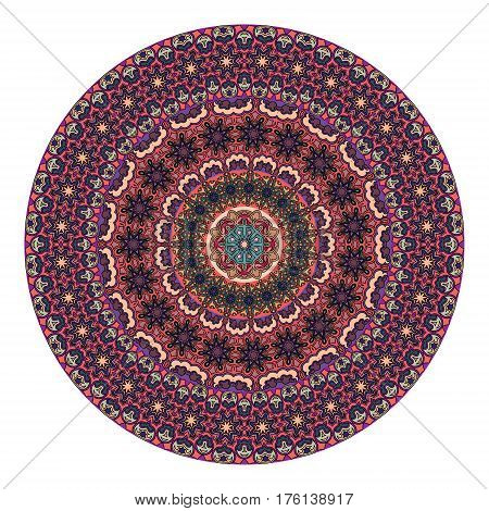 Flower Mandala. Vintage Decorative Elements.