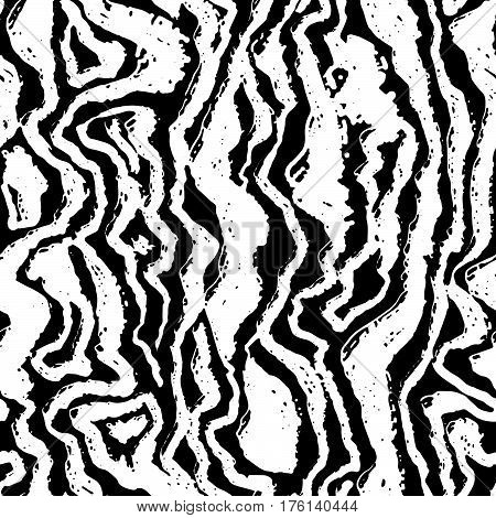 Seamless Brushpen Doodle Pattern Grunge Texture.trendy Modern Ink Artistic Design