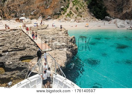 Cala Mariolu Beach On Sardinia, Italy