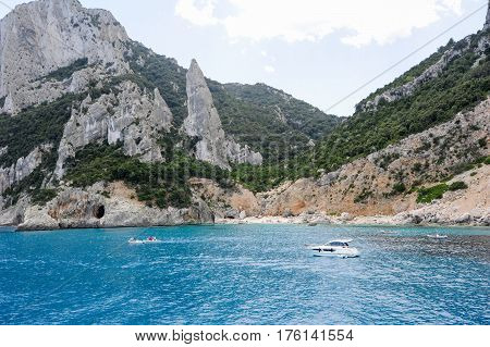 Cala Goloritze Beach On Sardinia, Italy