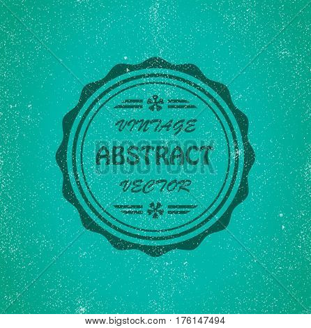 Vintage blue abstract background. Illustration 10 version