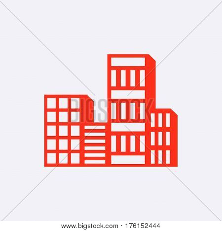city icon stock vector illustration flat design
