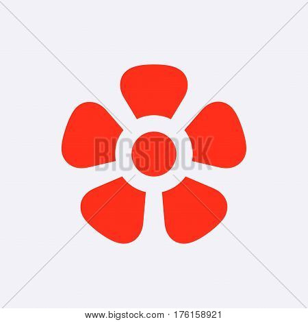 fan air propeller icon stock vector illustration flat design