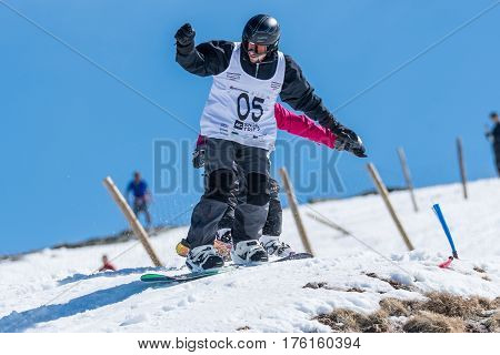 Dorit Clasing And Tim Clasing During The Snowboard National Championships