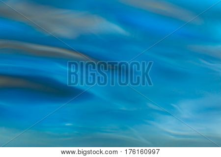 Abstract Macro Of Moving Waves On Luquid