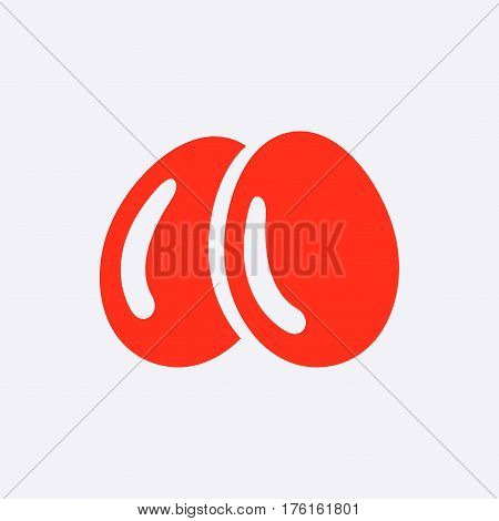 Egg icon  stock vector illustration flat design