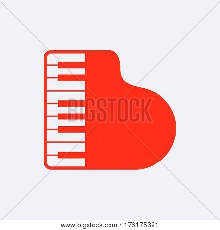 piano icon stock vector illustration flat design