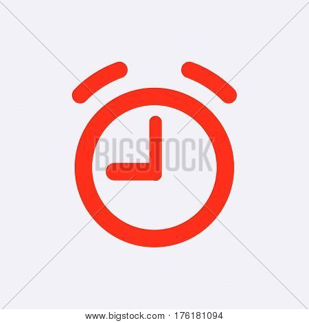 alarm clock icon stock vector illustration flat design