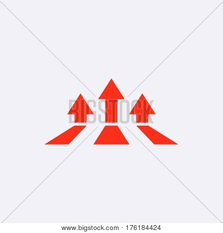 colorful bookmarks and arrows icon stock vector illustration flat design