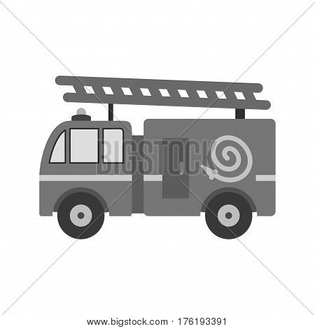 Fire, brigade, truck icon vector image. Can also be used for firefighting. Suitable for web apps, mobile apps and print media.