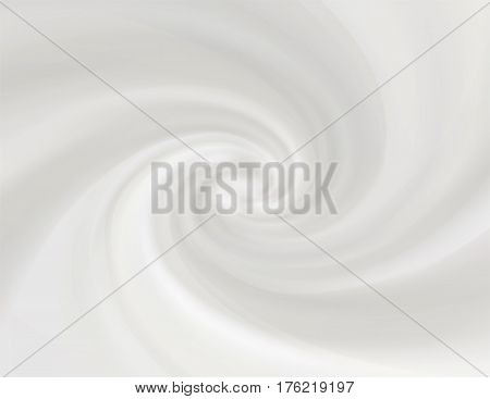 White vector cream. Cosmetic product, liquid swirl milky or yogurt, white soft mousse. Macro backdrop of white cosmetics, food or drink.