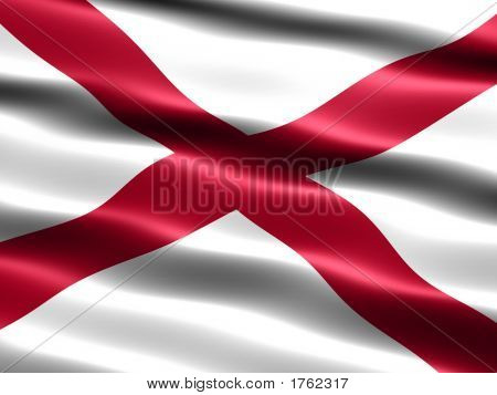 Flagge des Bundesstaates Alabama