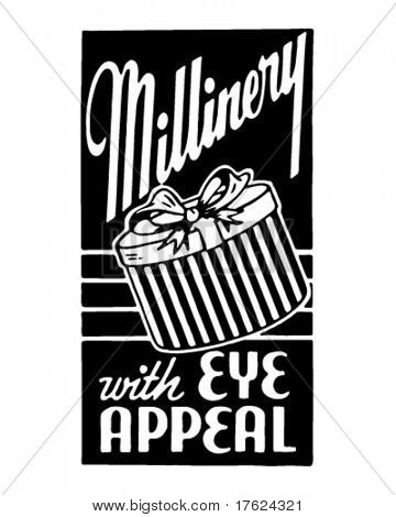 Millinery - Retro Art-Werbebanner