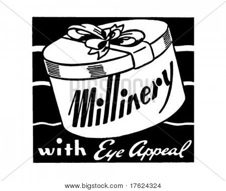 Millinery 2 - Retro Art-Werbebanner