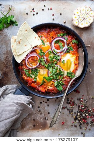 Shakshuka With Pita Bread
