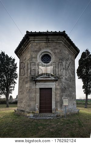 Bolgheri, Leghorn - View Of Oratorio Of San Guido, Tuscany, Italy