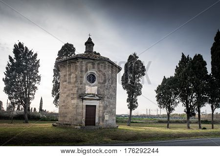 Bolgheri, Leghorn - View Of Oratorio Of San Guido, Tuscany, Italy