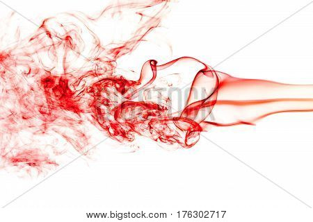 Red Smoke abstract background. Beautiful background. Abstract smoke