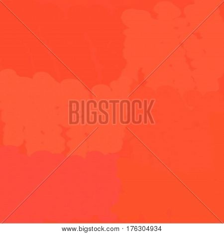 Abstract background of spots of yellow and orange and pink spreading paint light and dark throughout the picture