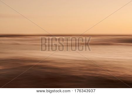 Smooth Blurred Sunset At Sea Background