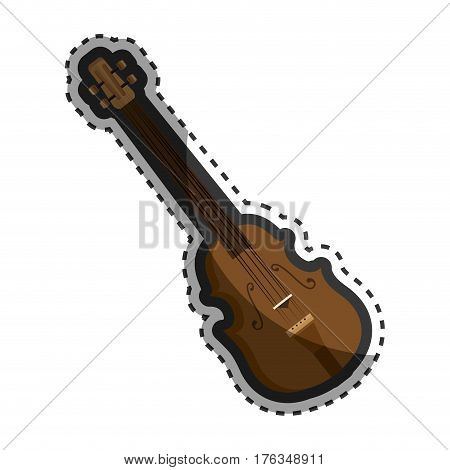chello instrument isolated icon vector illustration design