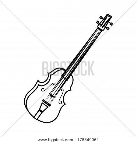chello instrument isolated icon vector illustration design