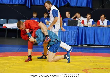 Orenburg, Russia - 29 October 2016: Boys Competitions Sambo