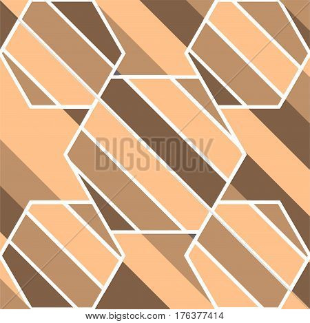 brown tone stripe divide design shape background,vector Illustration EPS10
