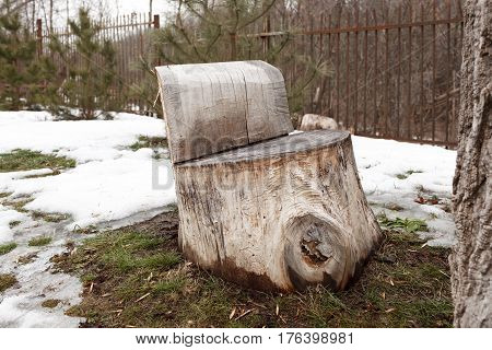 Self-made Wooden Furniture On The Street