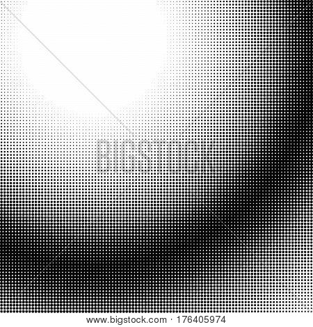 Halftone Gradation / Gradient Pattern, Abstract Geometric Pointillist Texture