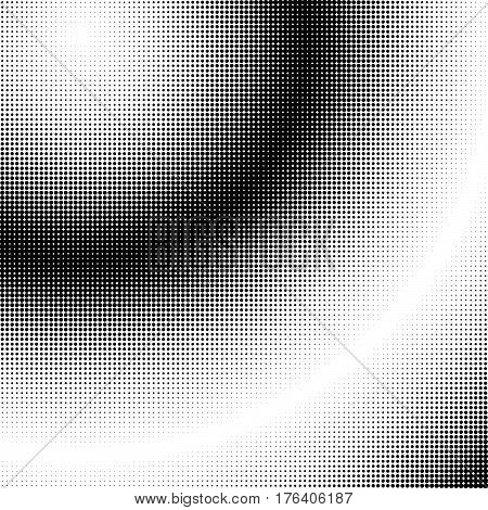 Halftone Gradation / Gradient Pattern, Abstract Geometric Pointillist Texture