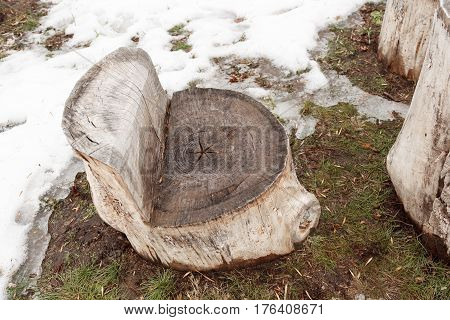Self-made Wooden Furniture On The Street