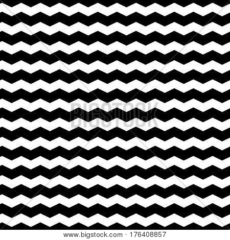 Wavy Zigzag Lines Seamless Pattern. Distorted Lines Texture.