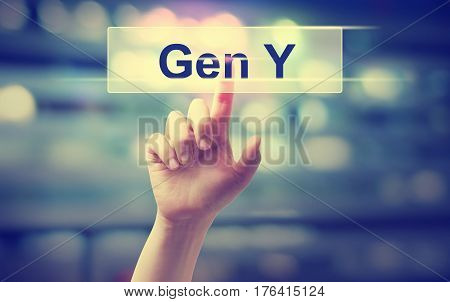 Gen Y Concept With Hand