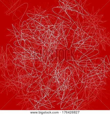 Random Squiggly Lines Abstract Monochrome Pattern, Texture