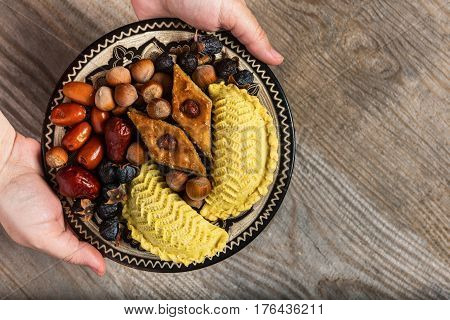 Eastern sweets to Novruz holiday. Novruz decoration