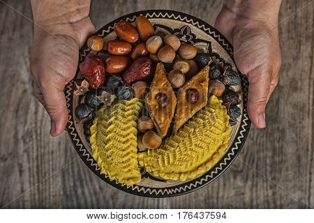 Eastern sweets to Novruz holiday. Novruz decoration