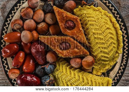 Eastern sweets to Novruz holiday. Novruz decoration
