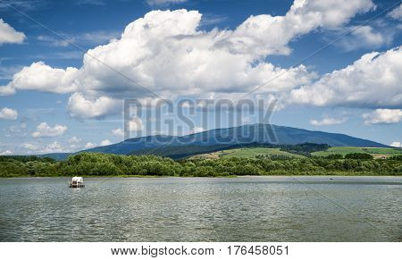Water reservoir and beautiful nature Oravaska priehrada Slovakia